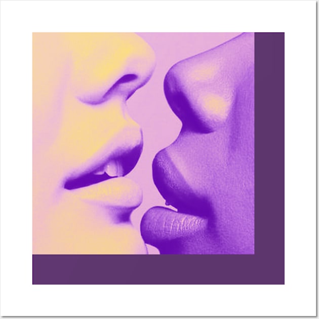 KISSY KISS LAVENDE Wall Art by CharlieCreator